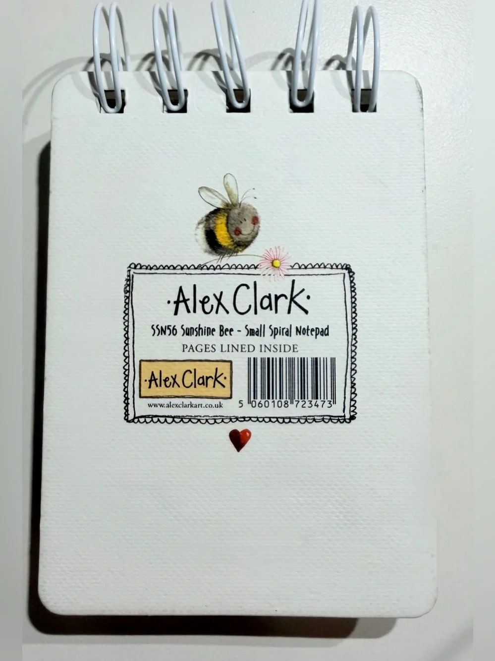 Cute Compact Bee Spiral Notebook